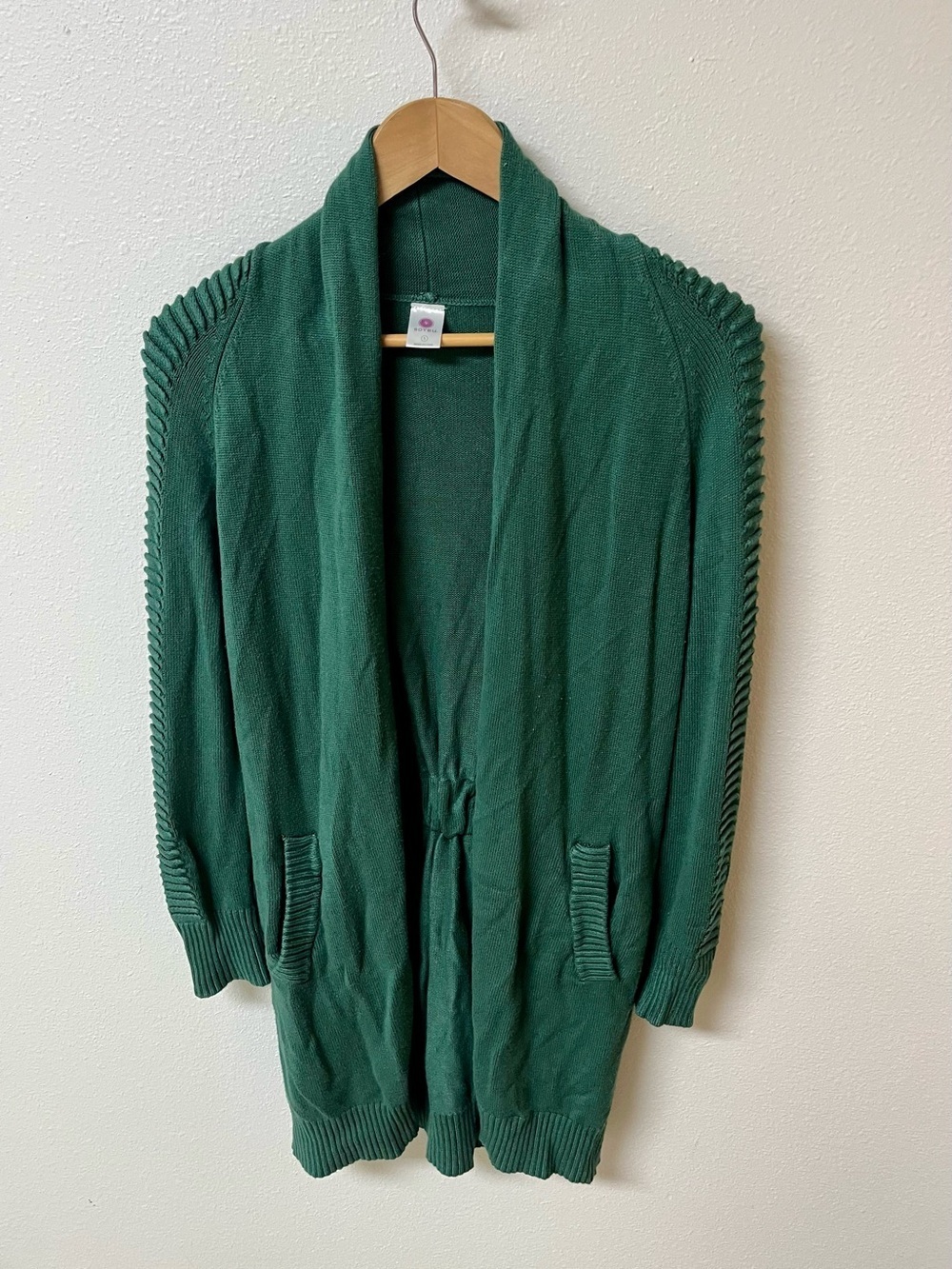 SoyBu Open-Front Dark Green Women's Cardigan Sweater women’s size S